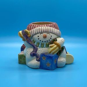 Fitz & Floyd Snowman Candle